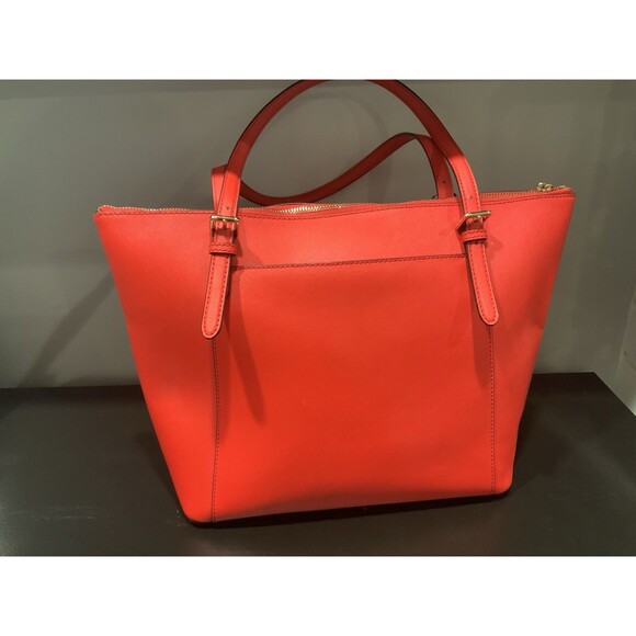NWOT Michael Kors Large Red Tote Bag - Picture 2 of 7